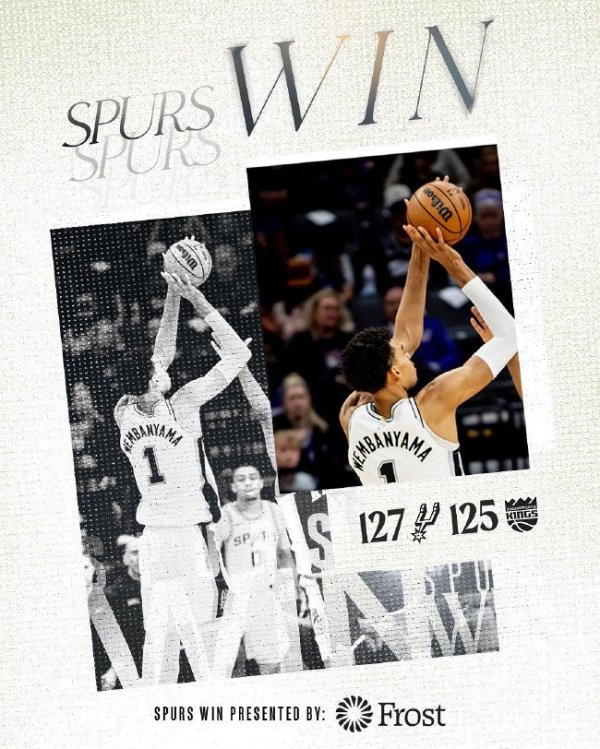 九游娱乐 文班34+13+11马刺险胜国王 独行侠力克开荒者