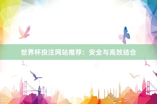 世界杯投注网站推荐：安全与高效结合